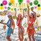 2Pcs Flamingo Honeycomb Hanging Party Decorations 21" Deal for Girls Luau Birthday Hawaiian Present Popular Party Supplies Banner Gift Pink